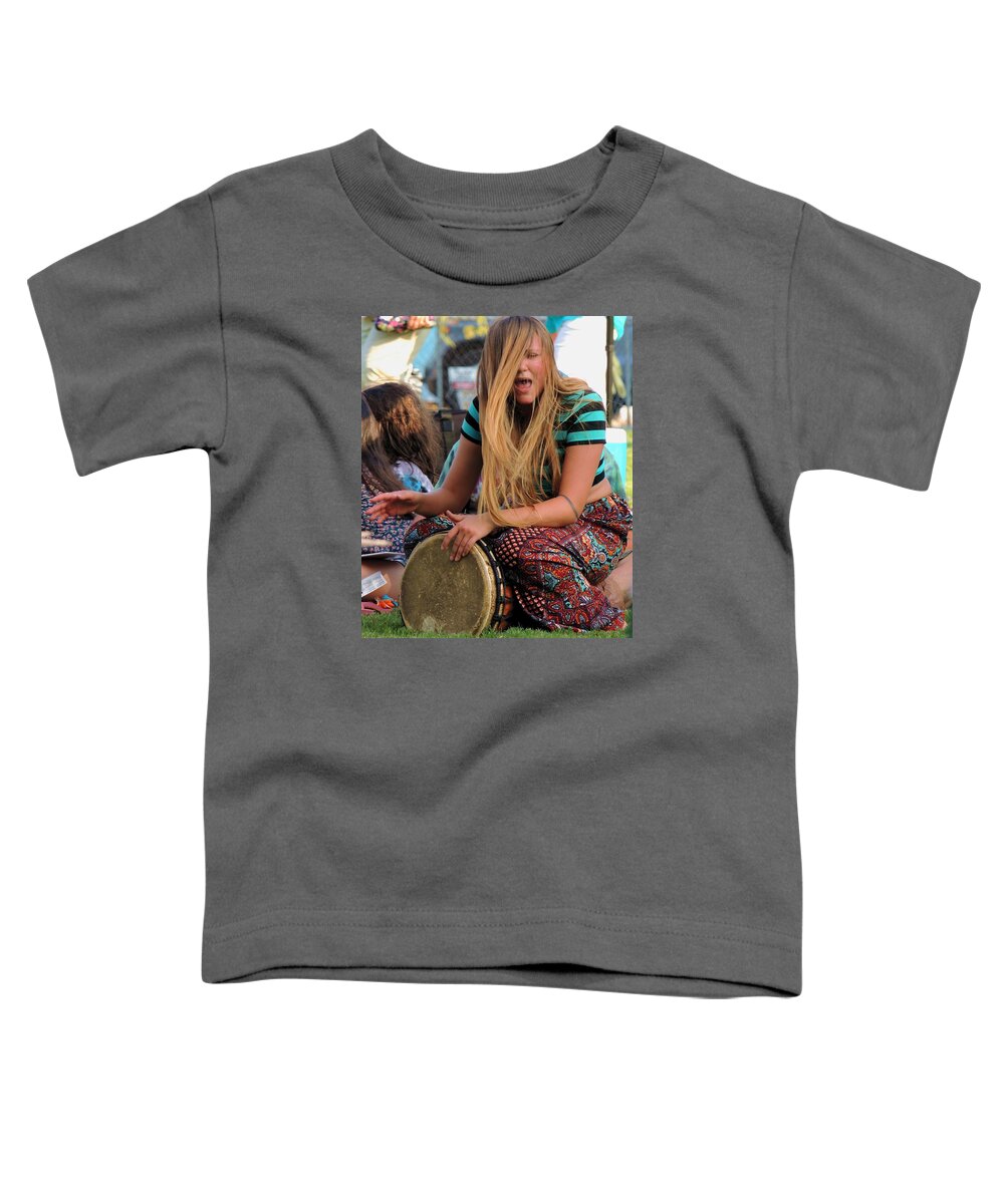 Woman Toddler T-Shirt featuring the photograph Passion For Sound by Vincent Green