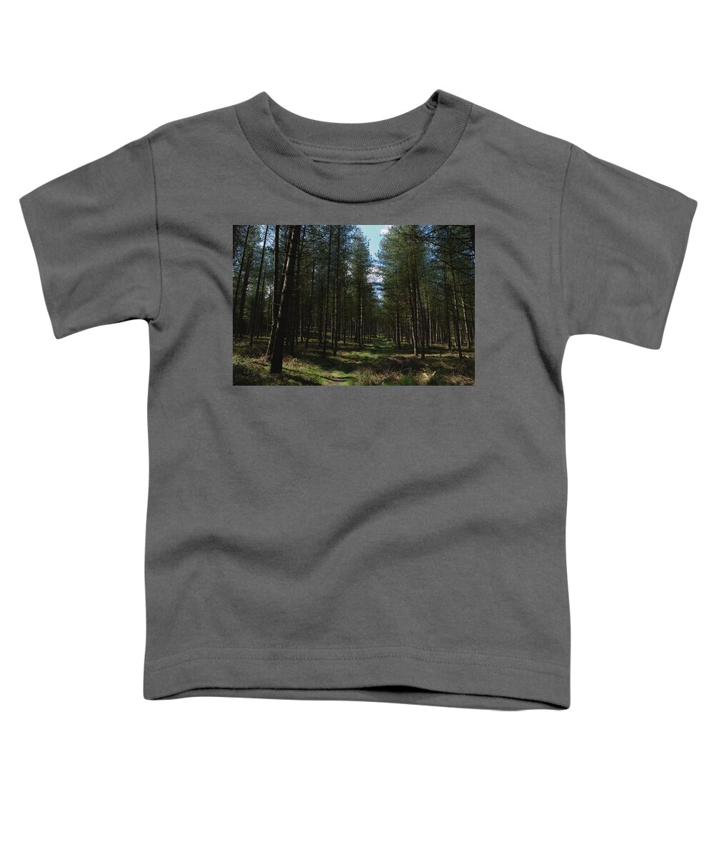 Path Toddler T-Shirt featuring the photograph Path Through Cannock Chase by Adrian Wale