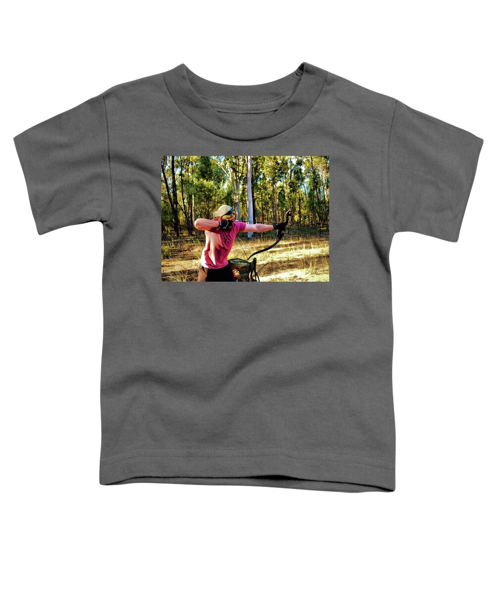 Portrait Toddler T-Shirt featuring the photograph Paul bow 4 by Michael Blaine