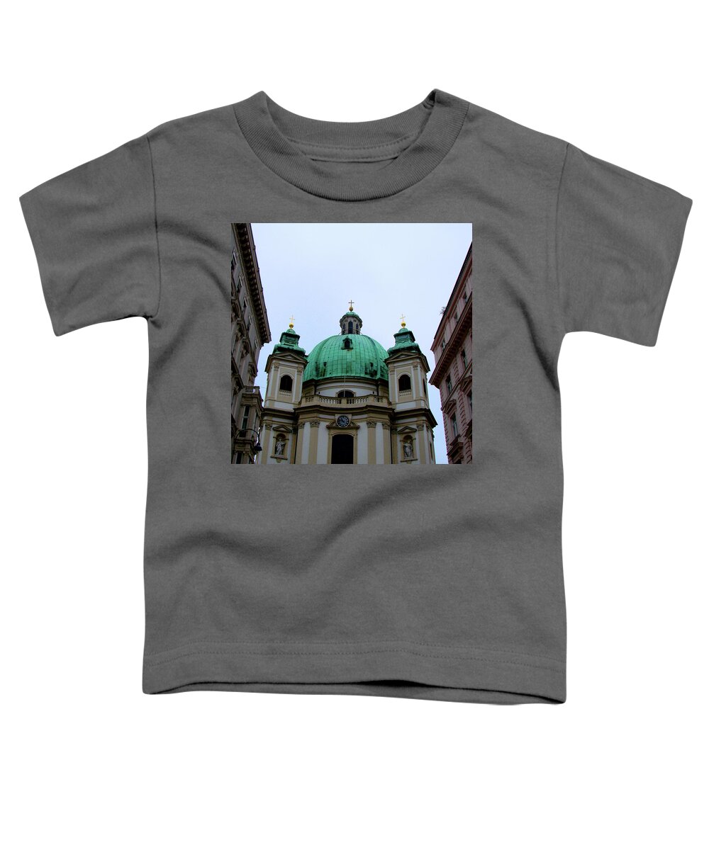 Vienna Toddler T-Shirt featuring the photograph Peterskirche, Vienna by Iqbal Misentropy