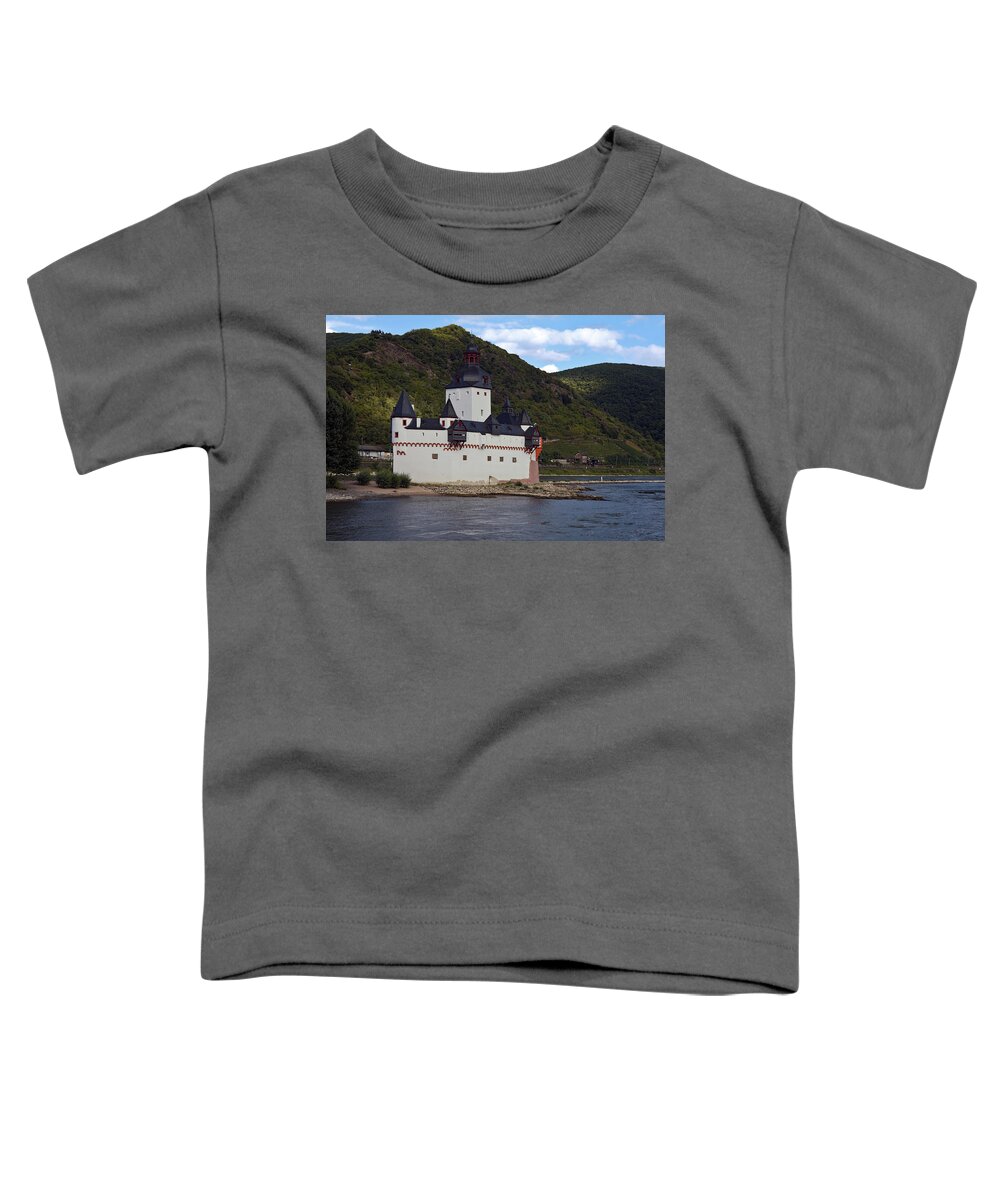 Pfalz Castle Toddler T-Shirt featuring the photograph Pfalz Castle by Sally Weigand