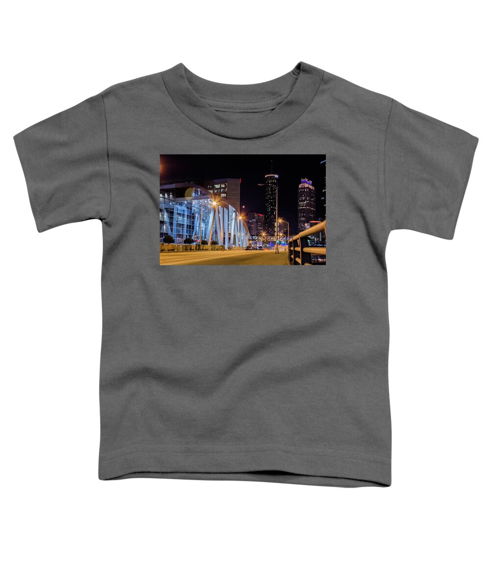 Atlanta Toddler T-Shirt featuring the photograph Phillips Arena by Kenny Thomas