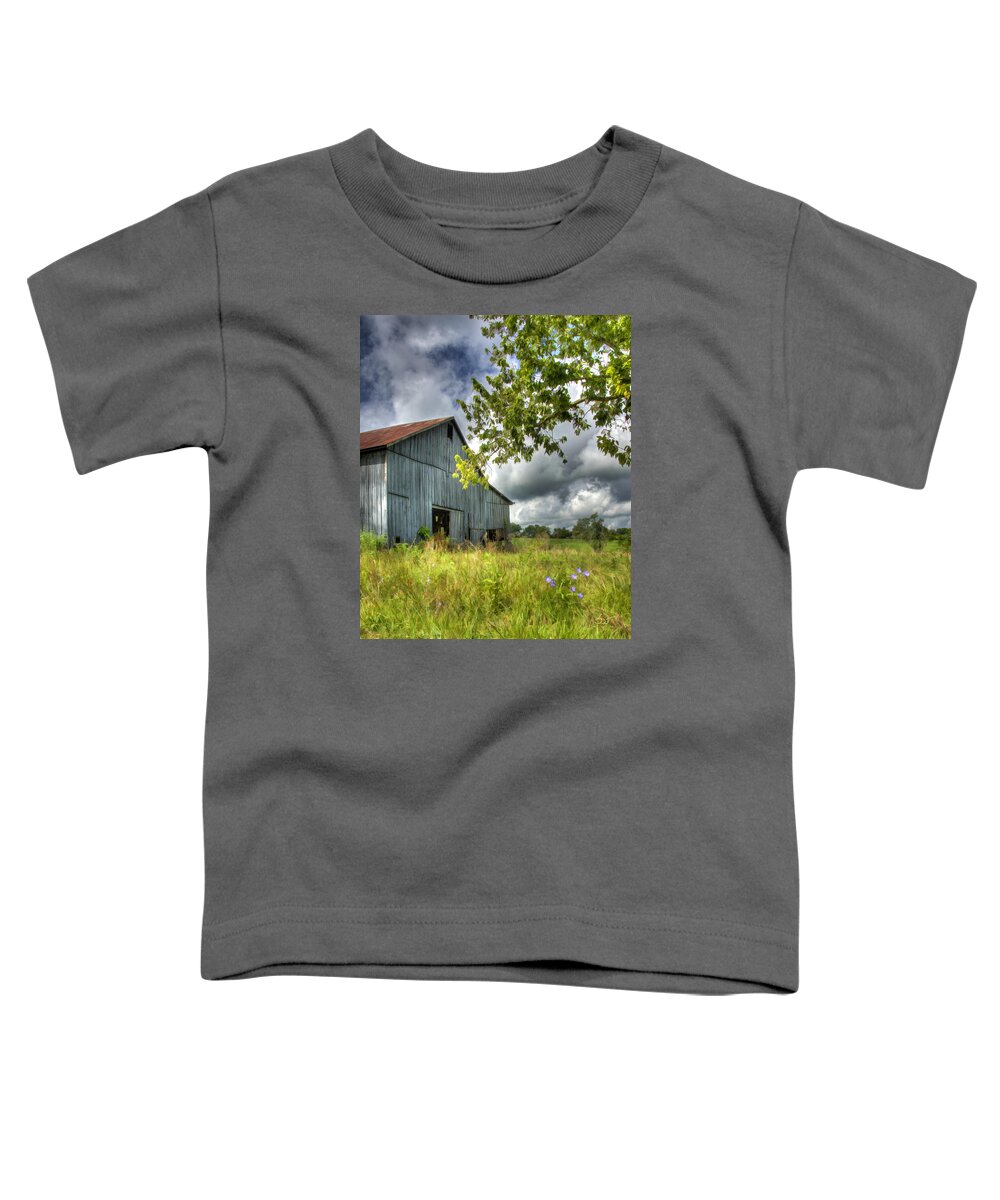 Landscape Toddler T-Shirt featuring the photograph Phillip's Barn #2 by Sam Davis Johnson