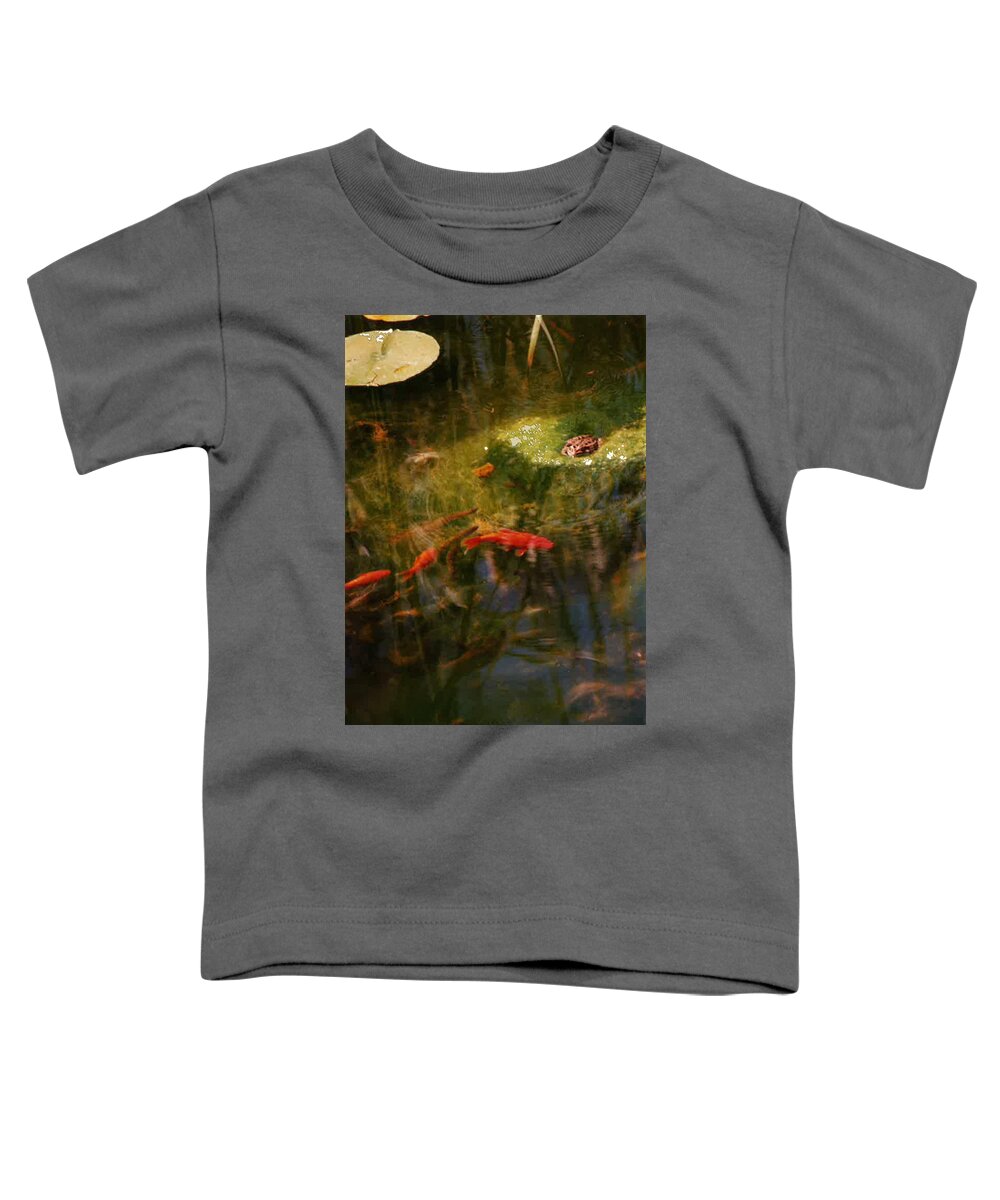 Abstract Toddler T-Shirt featuring the photograph Photo Bomber by Susan Esbensen