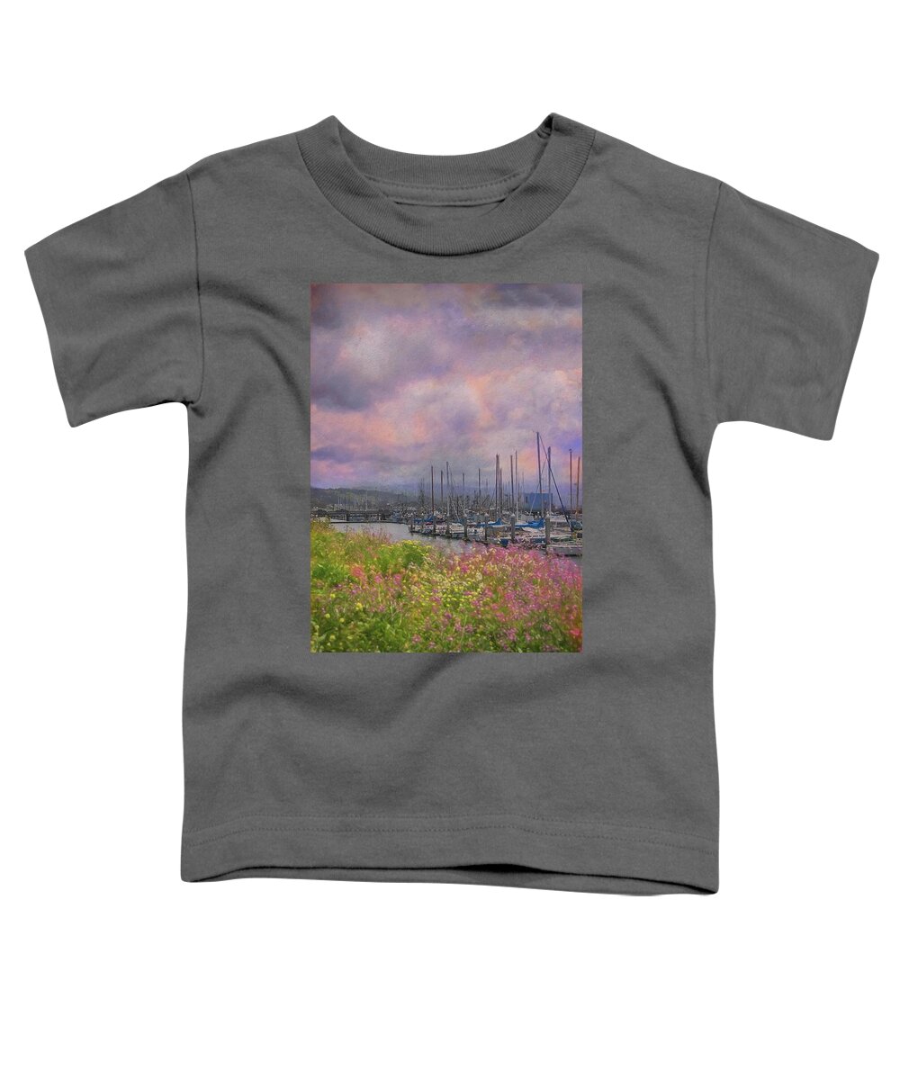 Harbor Toddler T-Shirt featuring the photograph Pillar Point Harbor by Patricia Dennis