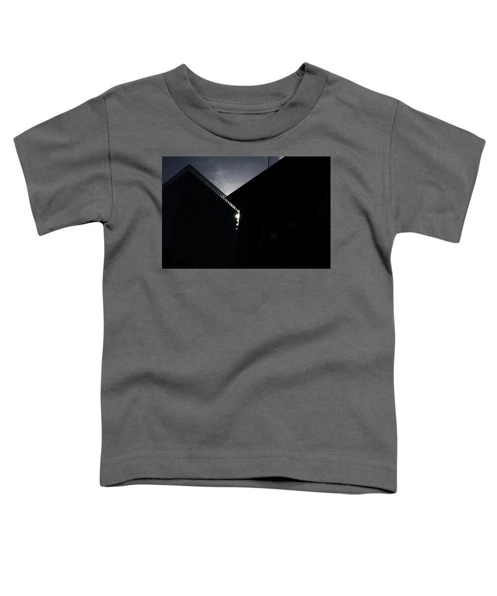 Urban Toddler T-Shirt featuring the photograph Pinhole by Kreddible Trout