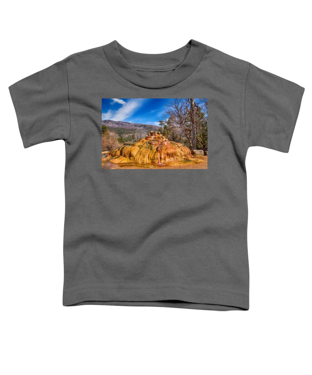 Pinkerton Hot Spring Toddler T-Shirt featuring the photograph Pinkerton Hot Spring Formation by James BO Insogna
