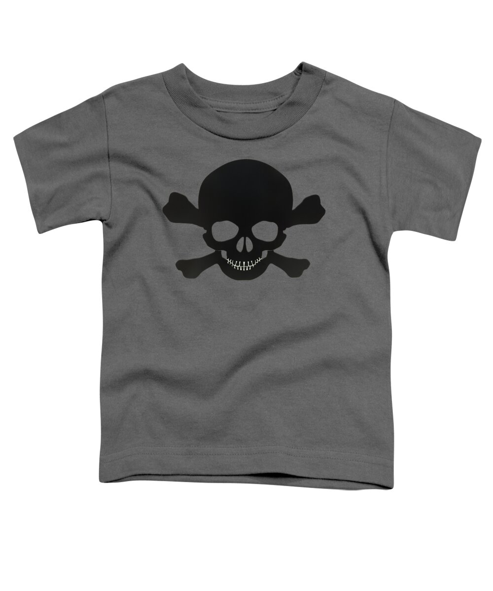 Skull And Crossbones Toddler T-Shirt featuring the photograph Pirate Skull and Crossbones by Dale Powell