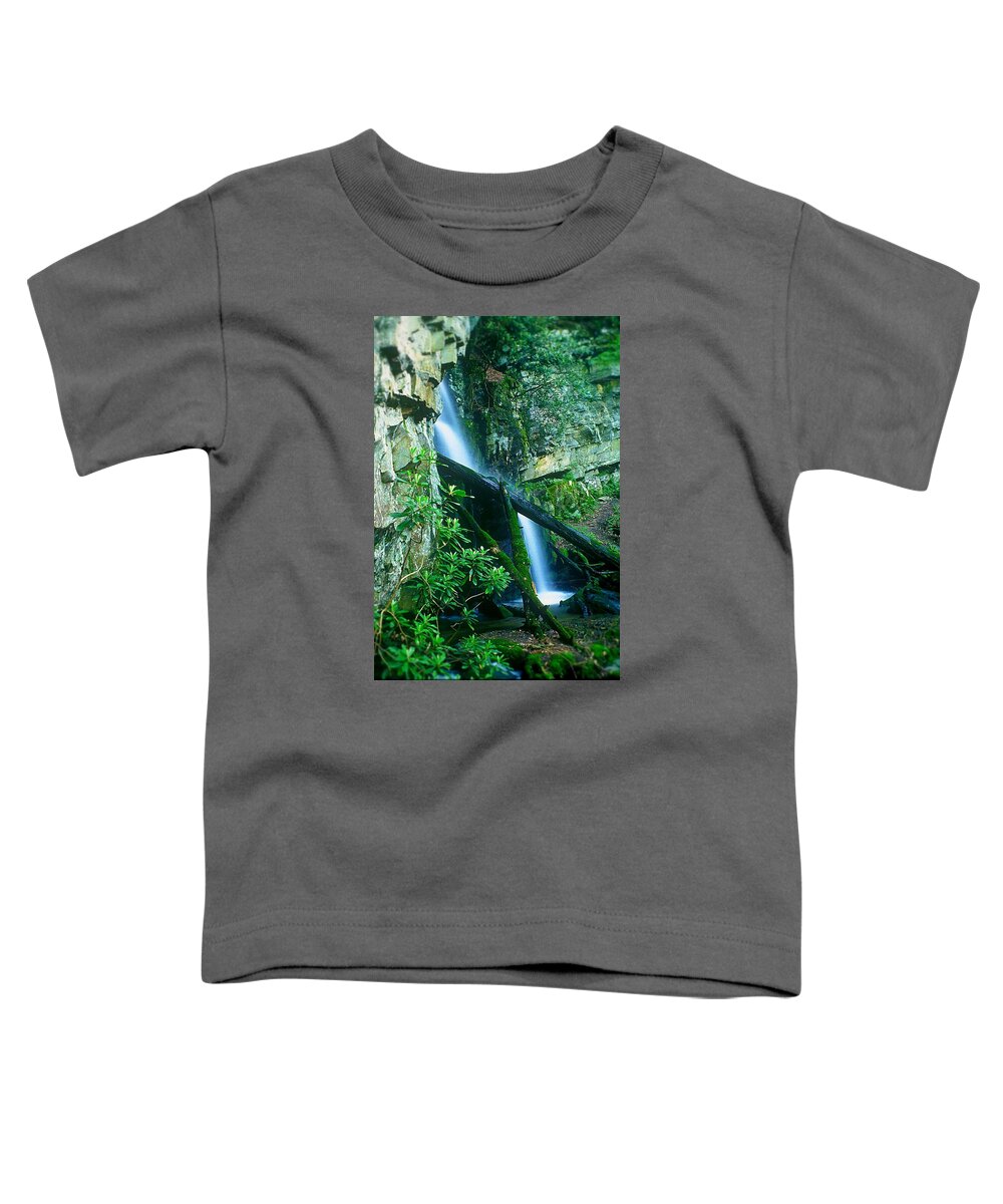Waterfall Toddler T-Shirt featuring the photograph Place Of Wonder by Rodney Lee Williams
