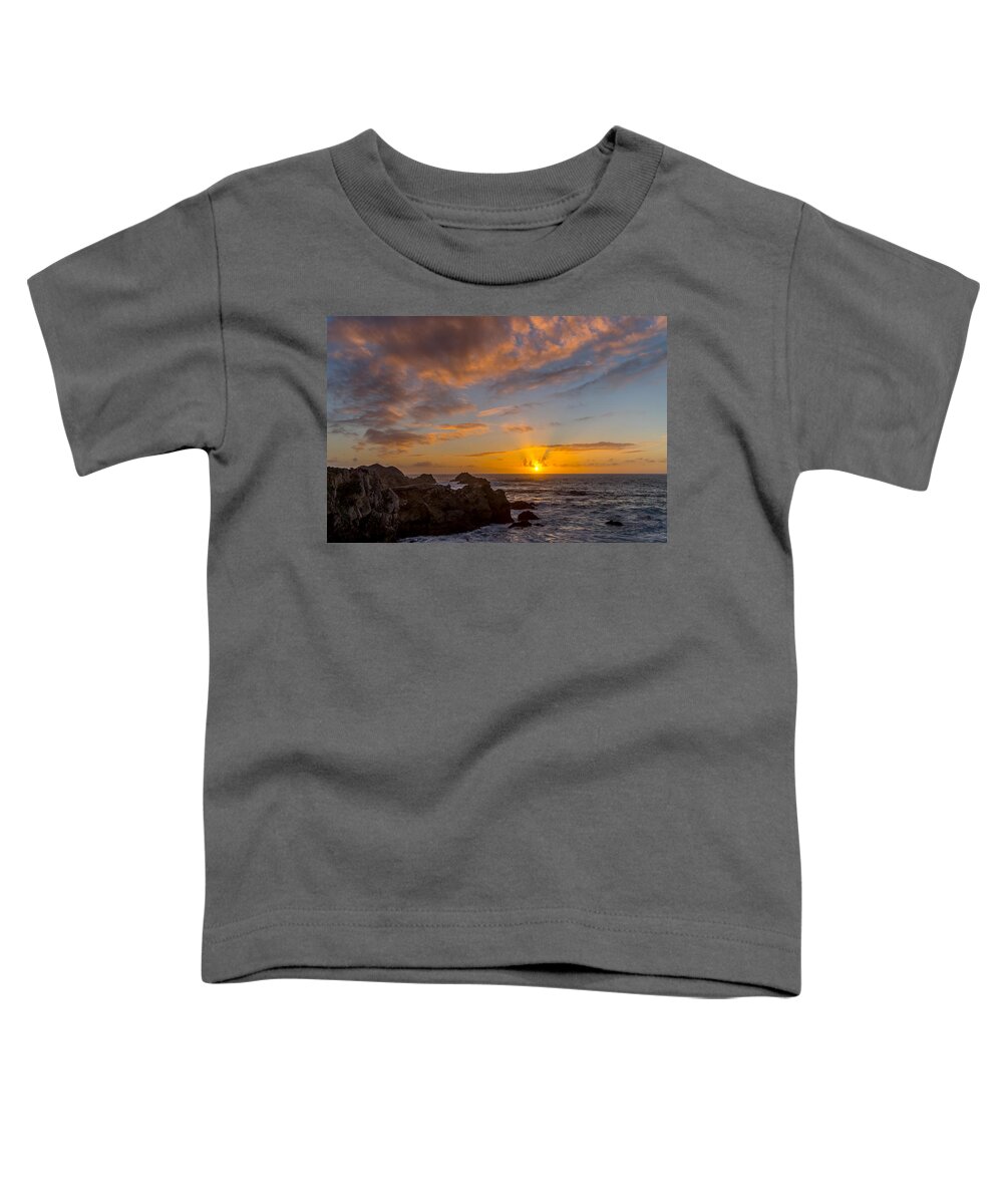 Point Lobos Toddler T-Shirt featuring the photograph Point Lobos Sunset by Derek Dean