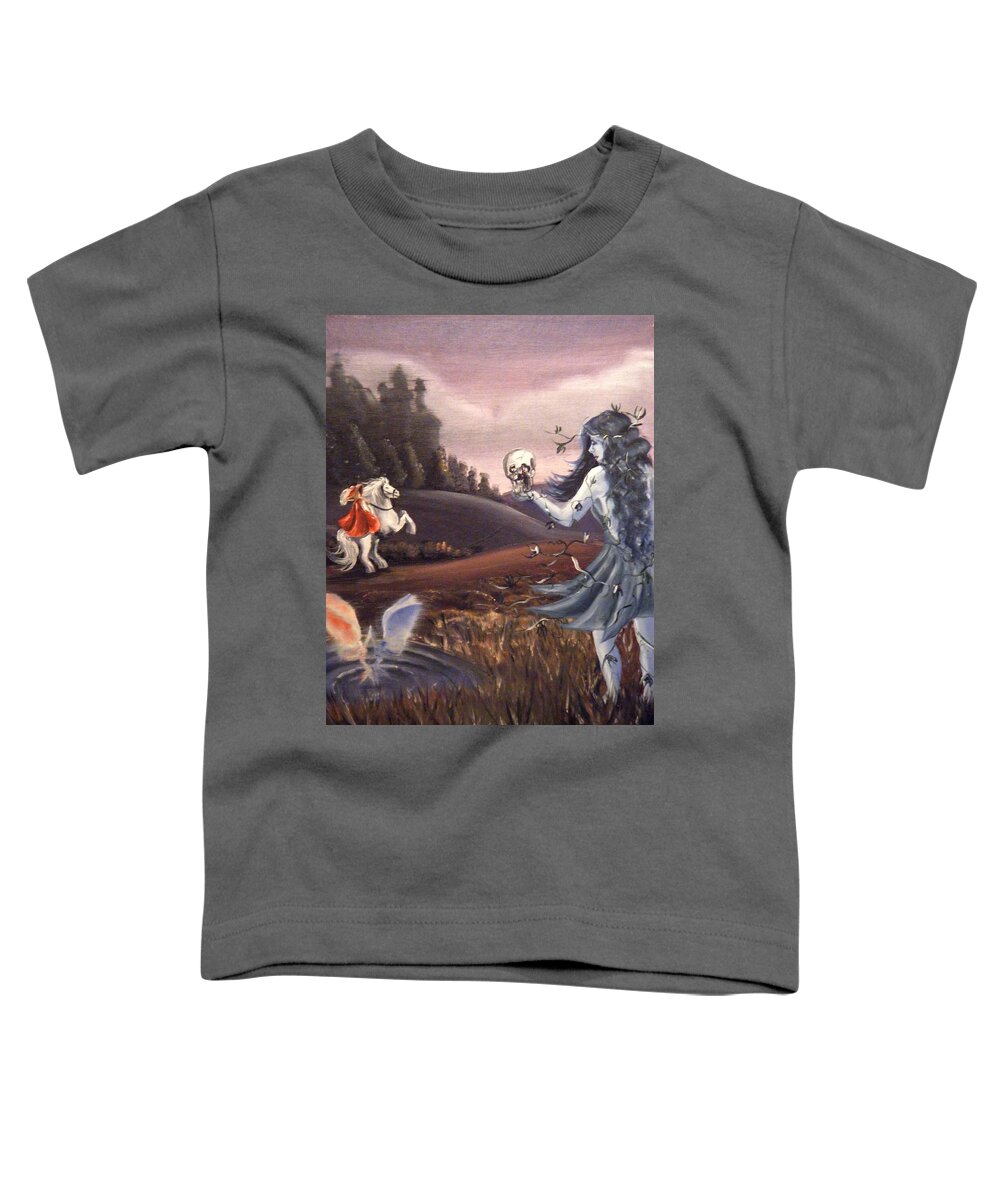 Fairies Toddler T-Shirt featuring the painting Poison Ivy by Scarlett Royale
