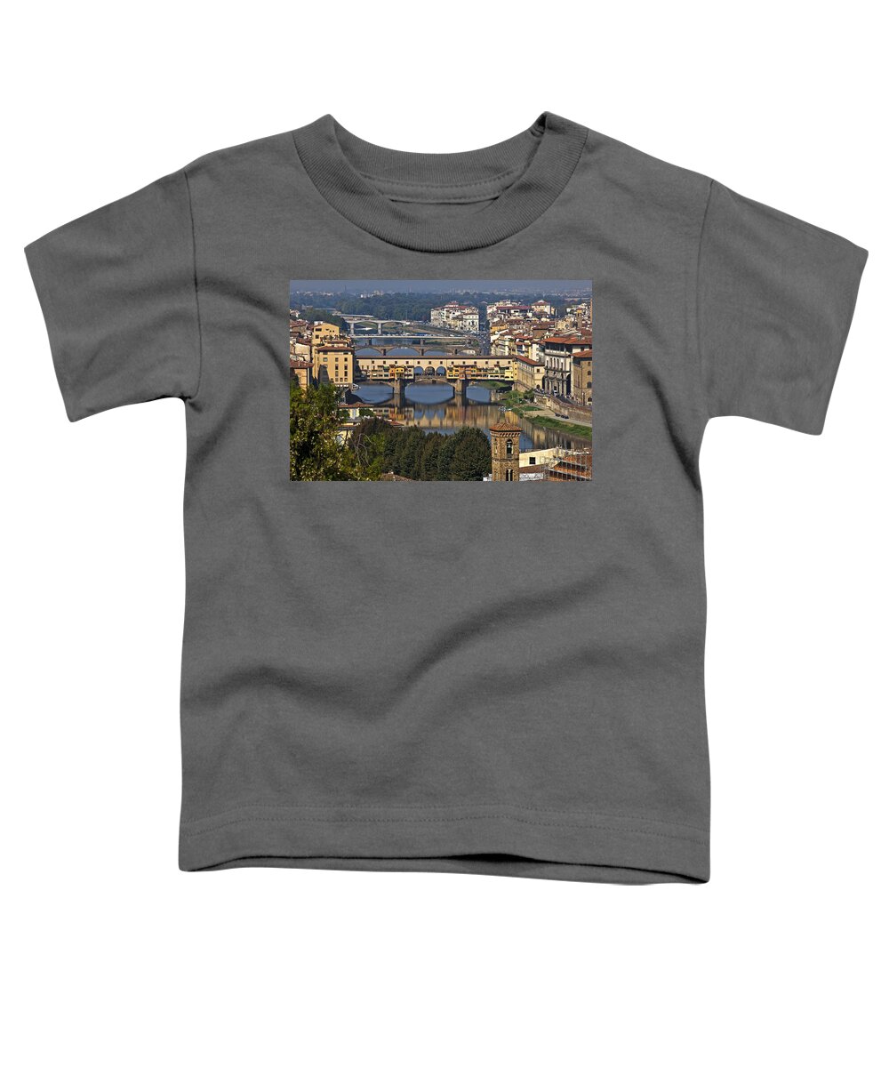 Florence Toddler T-Shirt featuring the photograph Ponte Vecchio - Florence by Joana Kruse