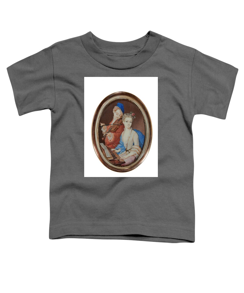Portrait Miniature Late 18th - Early 19th Century Toddler T-Shirt featuring the painting Portrait Miniature by MotionAge Designs