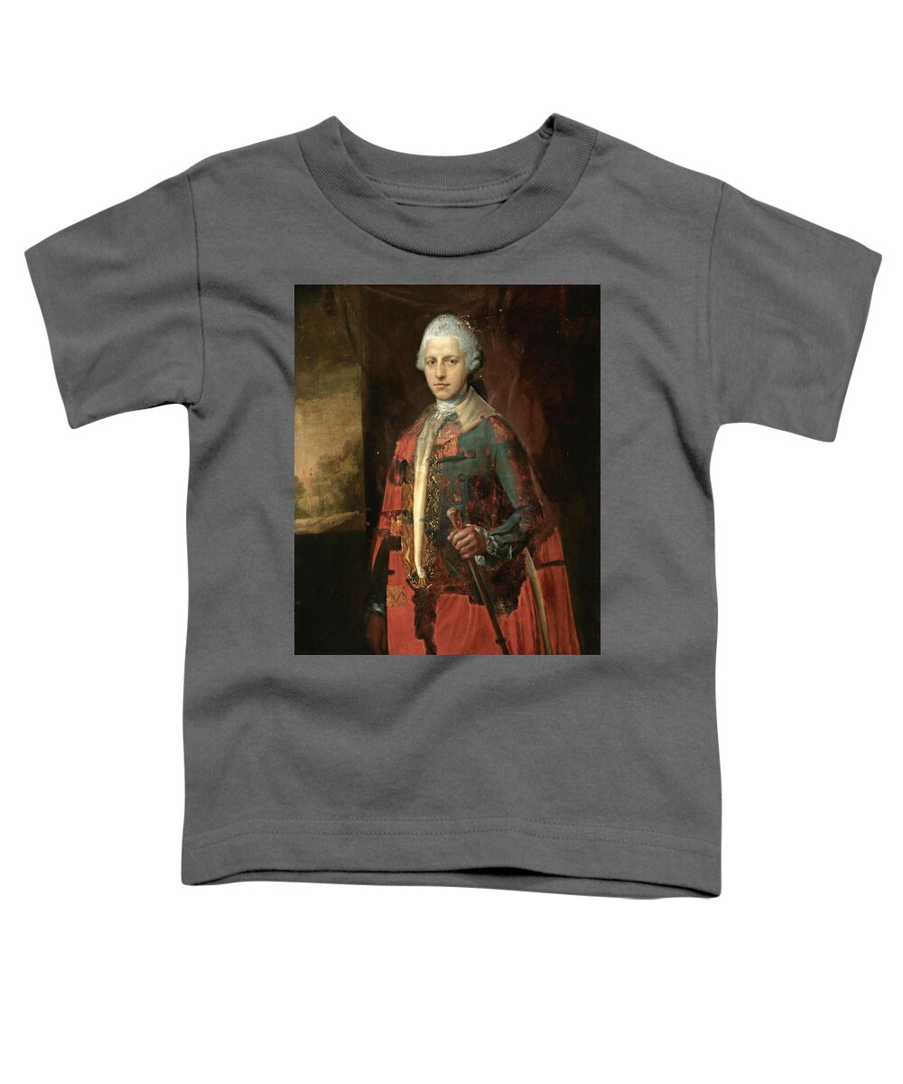 Thomas Gainsborough And Studio Toddler T-Shirt featuring the painting Portrait of a Nobleman by Thomas Gainsborough and Studio