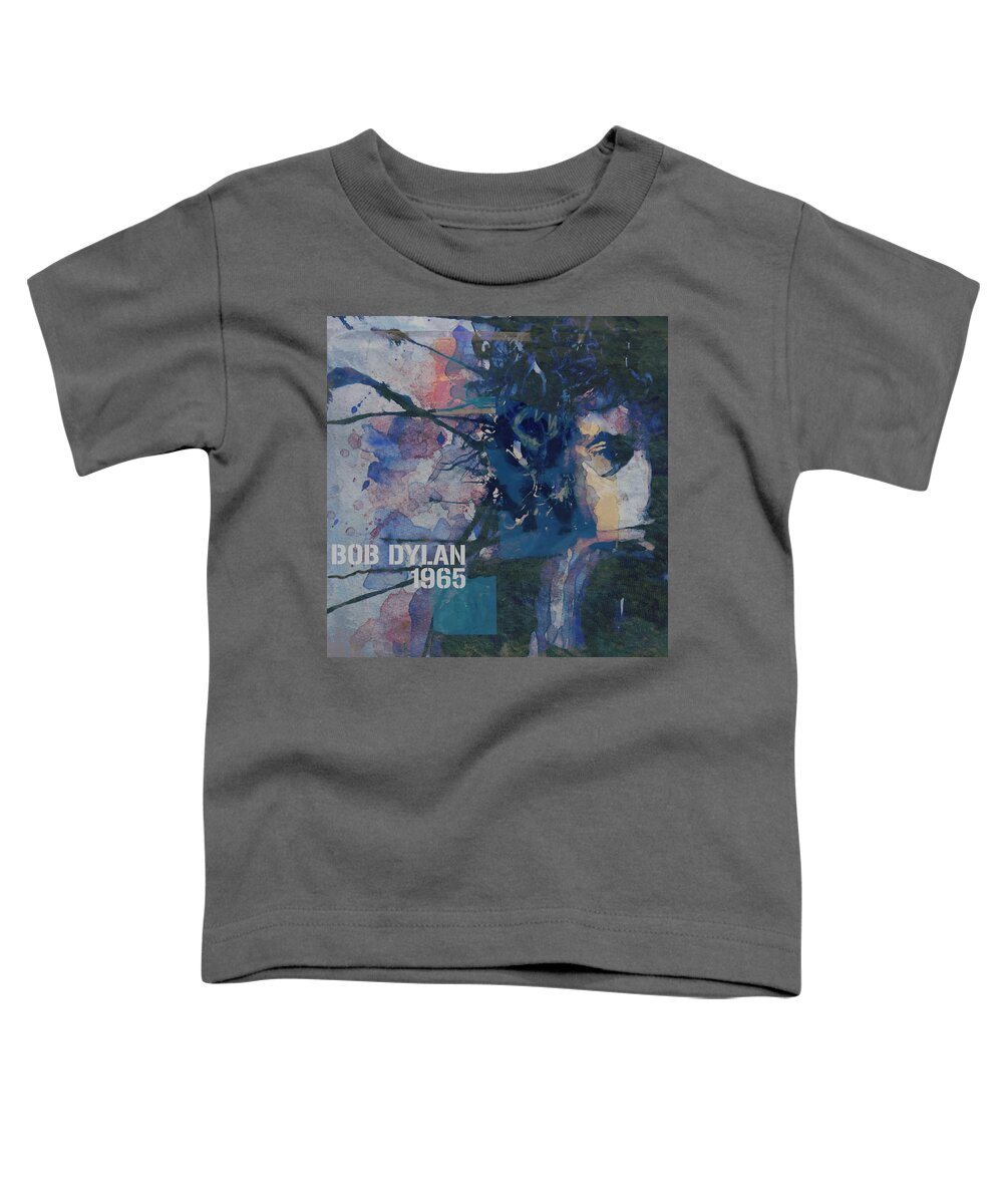 Bob Dylan Toddler T-Shirt featuring the painting Positively 4th Street by Paul Lovering
