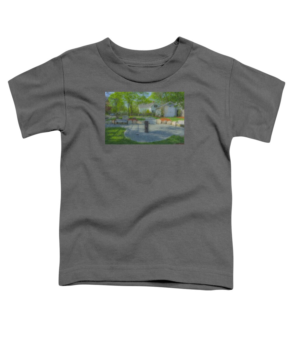 Povoas Park Toddler T-Shirt featuring the painting Povoas Park by Bill McEntee