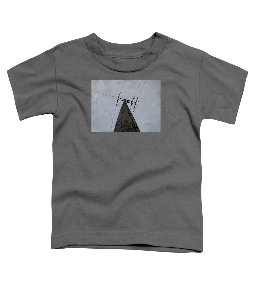  Toddler T-Shirt featuring the photograph Power Lines by Stephanie Piaquadio