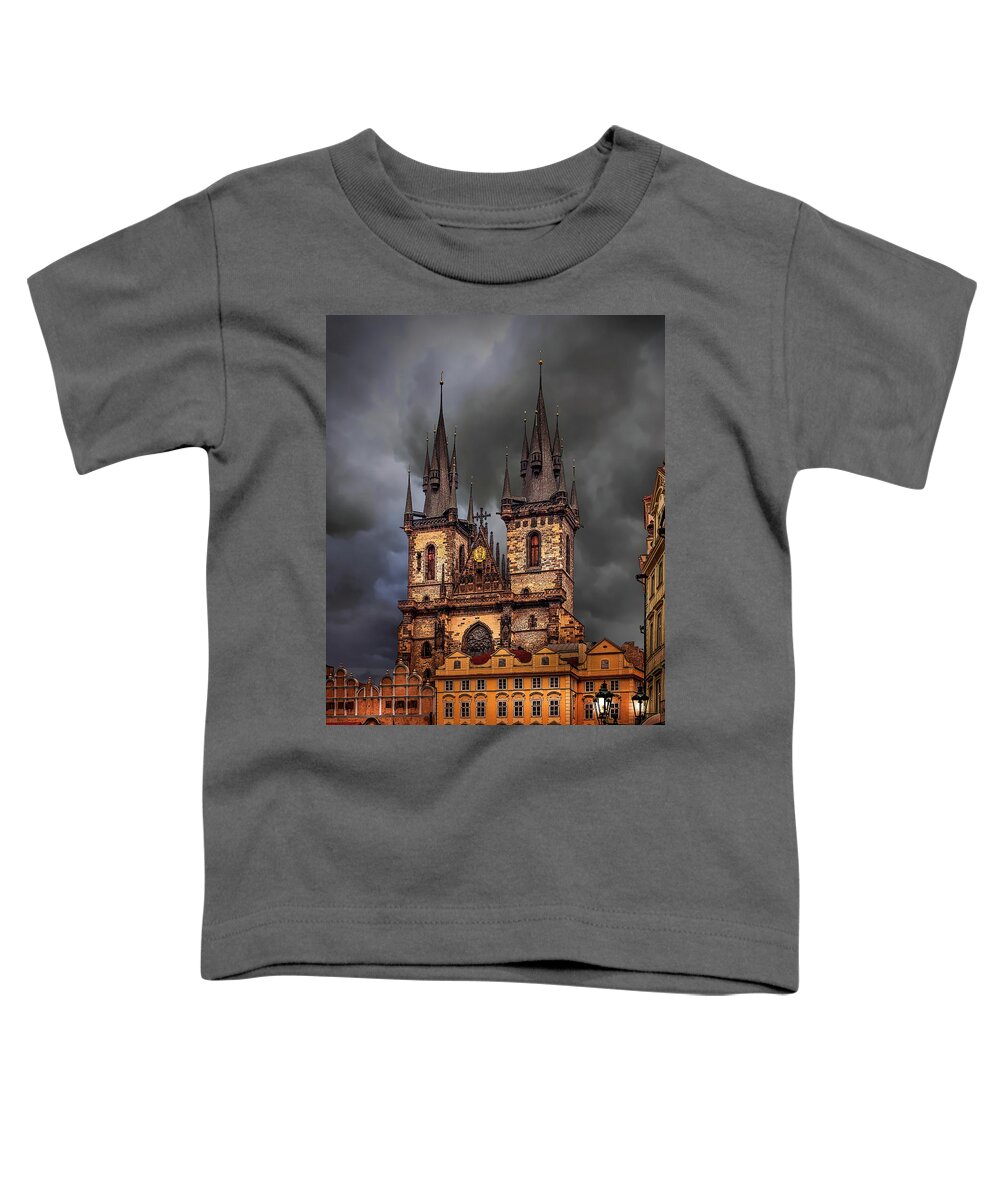 Prague Toddler T-Shirt featuring the photograph Prague Cathedral by Endre Balogh