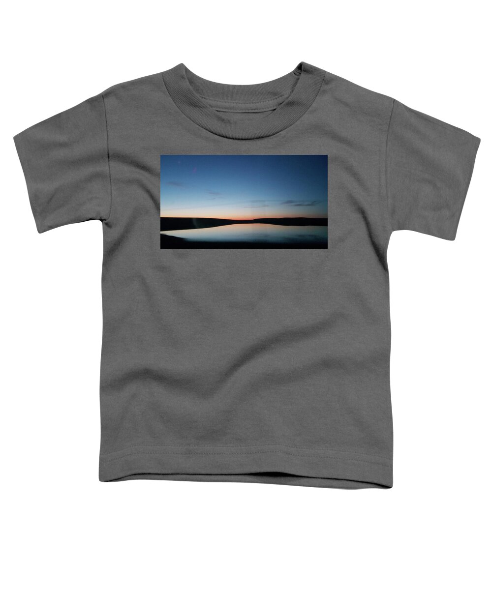 Afterglow Toddler T-Shirt featuring the photograph Prairie Lake Afterglow by William Slider