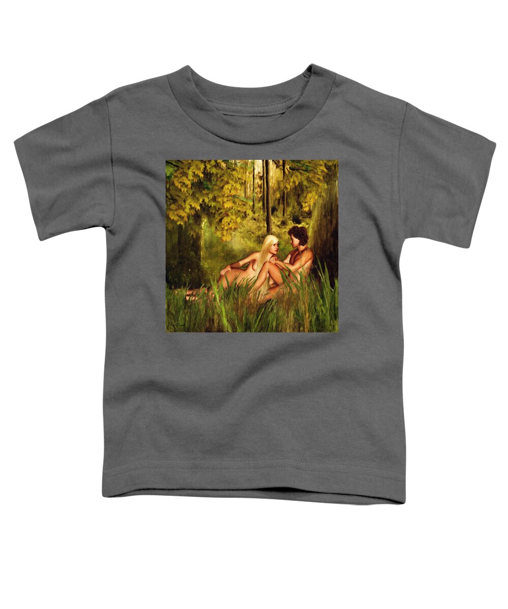 Eve Toddler T-Shirt featuring the digital art Pre-Consciousness by Lourry Legarde
