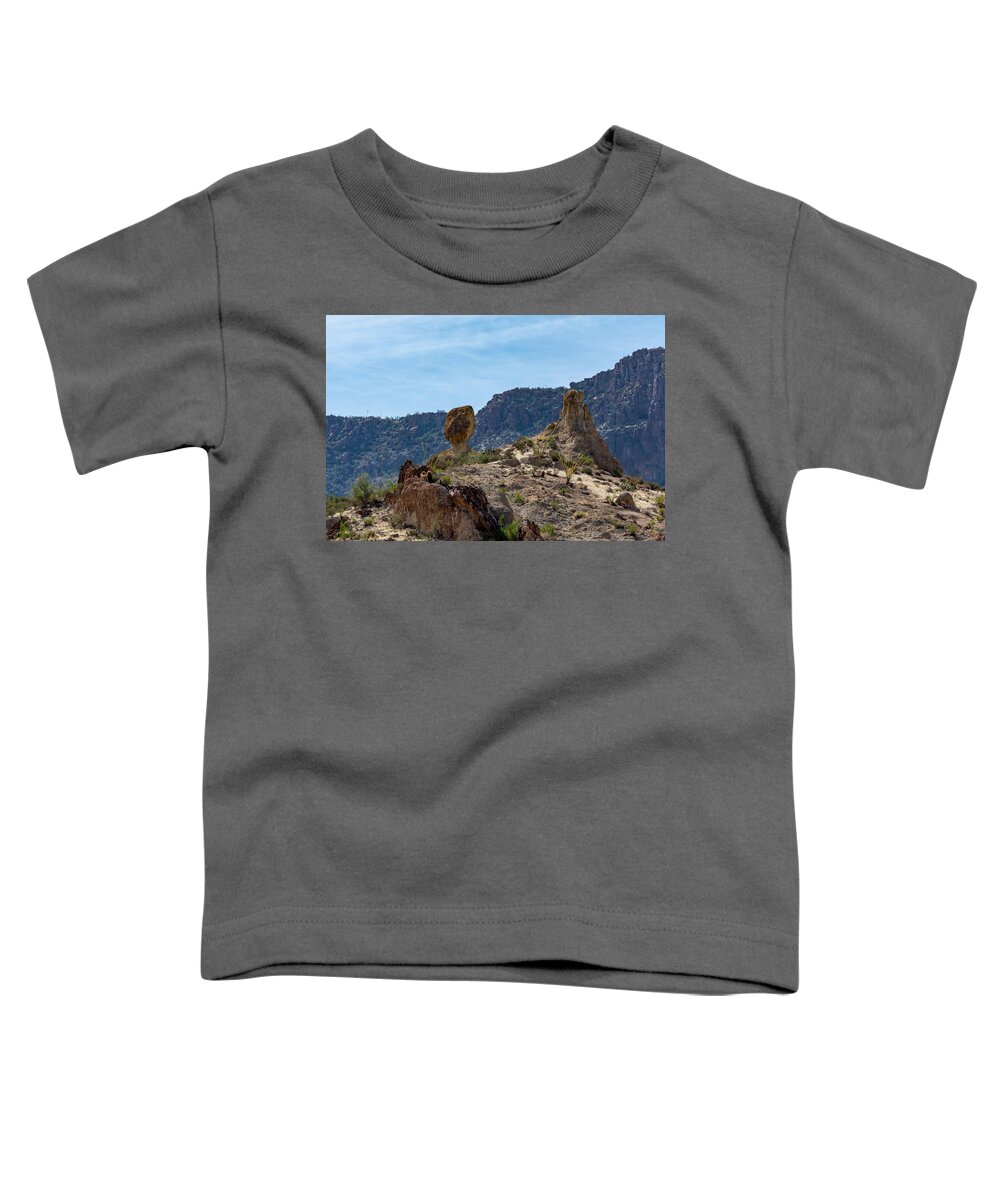 Boyce Toddler T-Shirt featuring the photograph Precarious by Douglas Killourie