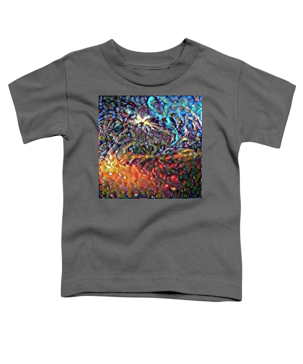 Abstract Toddler T-Shirt featuring the digital art Present Moment by Richard Laeton