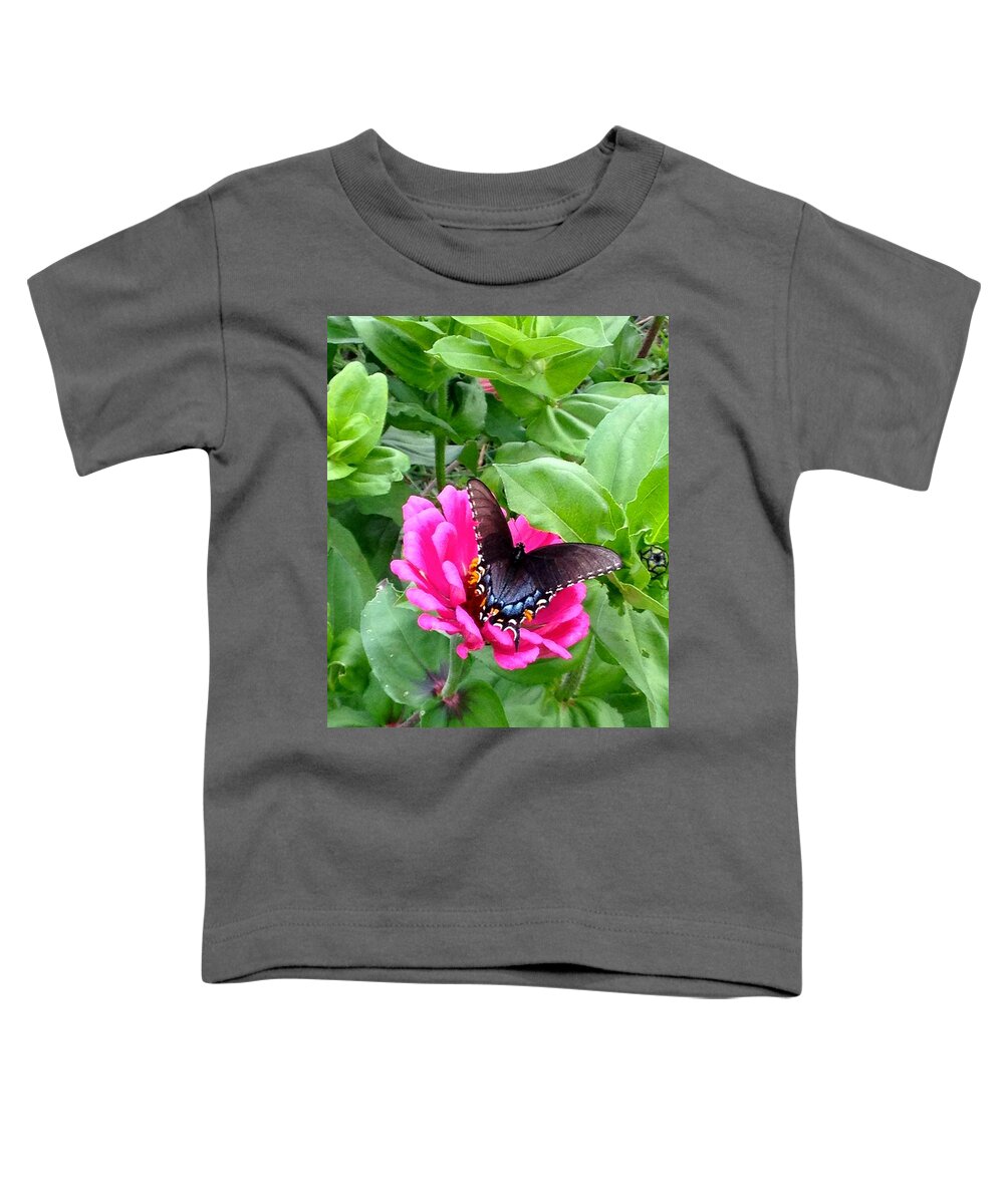 Butterfly Toddler T-Shirt featuring the photograph Pretty Butterfly by Cara Frafjord