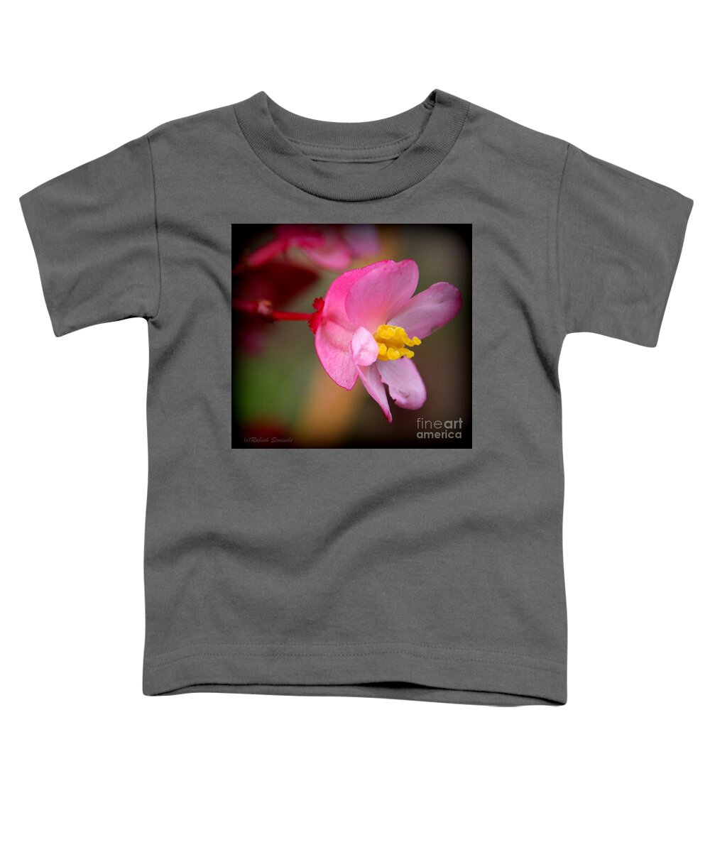 Flowers Toddler T-Shirt featuring the photograph Pretty in Pink by Rabiah Seminole