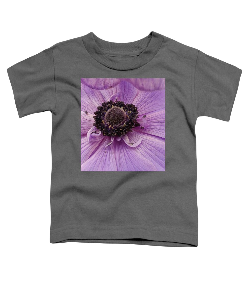 Flower Toddler T-Shirt featuring the photograph Purple Explosion by Kathy Barney