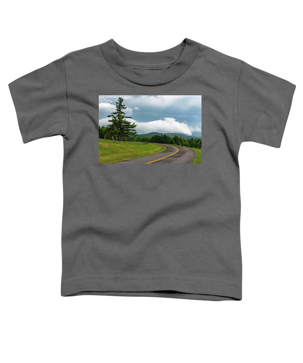 Blue Ridge Parkway Toddler T-Shirt featuring the photograph Rain Ahead by Jim Neal