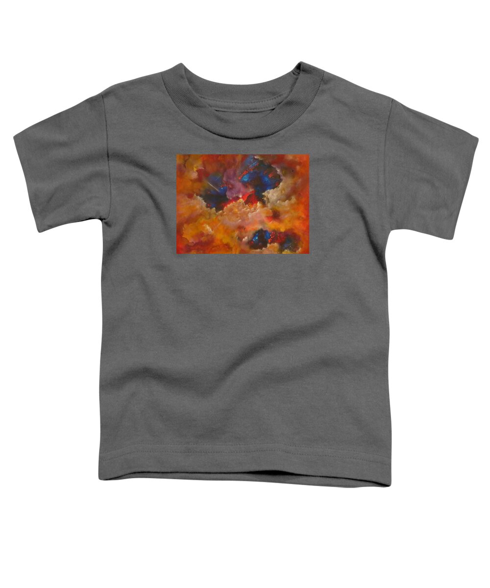 Abstract Toddler T-Shirt featuring the painting Rapture by Soraya Silvestri