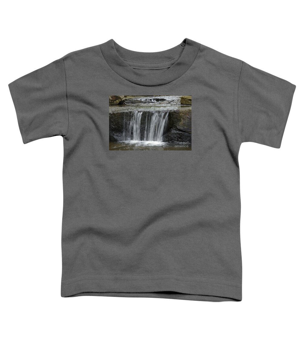 Shavers Fork Toddler T-Shirt featuring the photograph Red Run Waterfall by Randy Bodkins