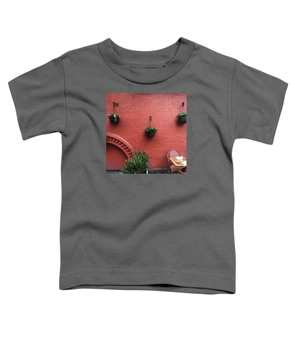 New York City Toddler T-Shirt featuring the photograph Red by Sophie Jung