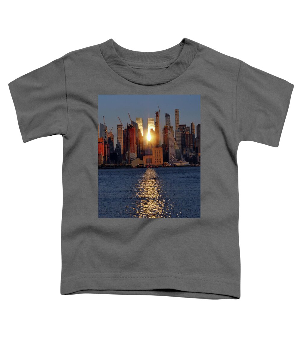 Sunset Toddler T-Shirt featuring the photograph Reflected Sunset by Leon deVose