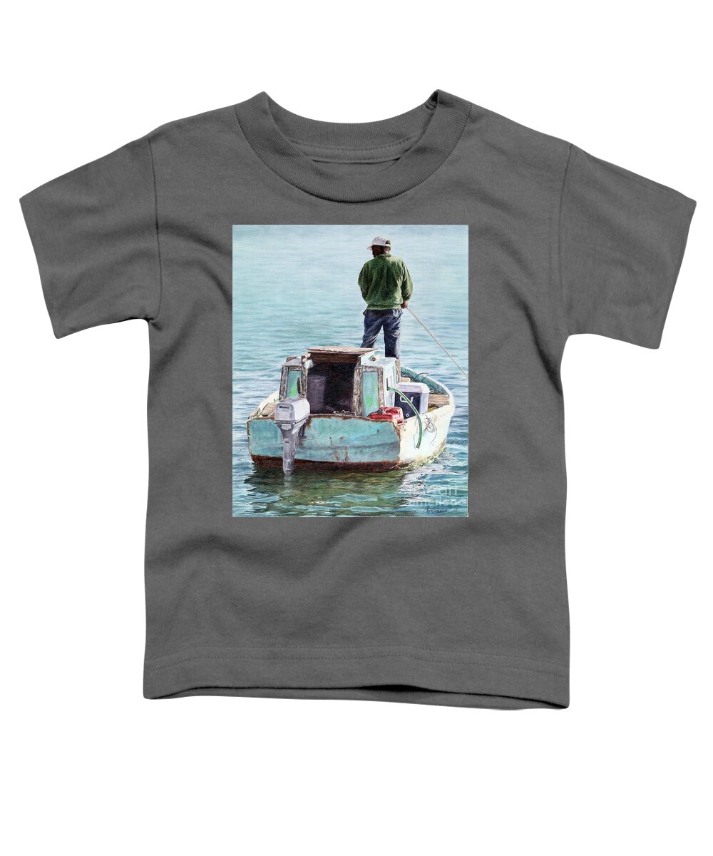 Roshanne Toddler T-Shirt featuring the painting Reflections II by Roshanne Minnis-Eyma