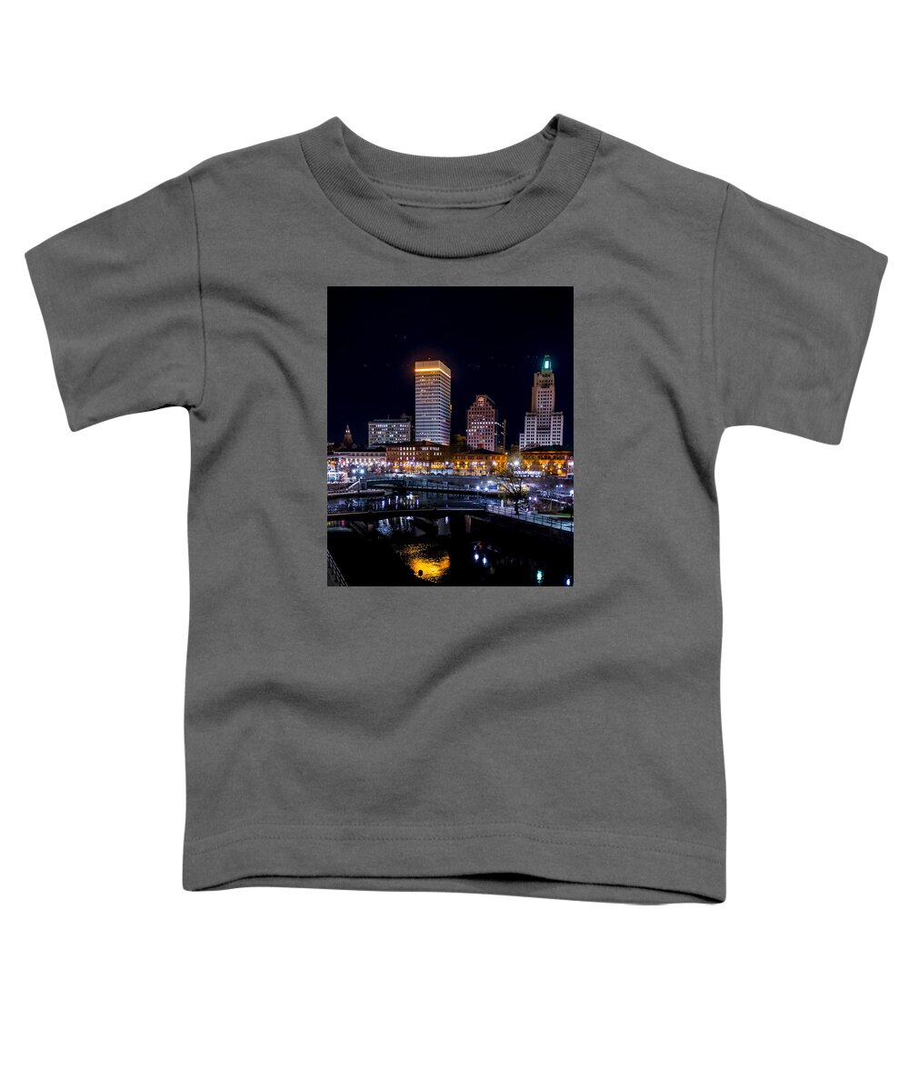 Providence Toddler T-Shirt featuring the photograph Reflections of Providence by Robert McKay Jones