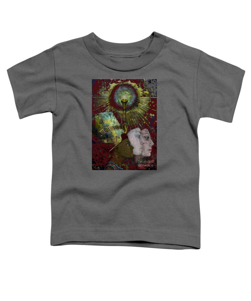 Reincarnate Toddler T-Shirt featuring the digital art Reincarnate by Carol Jacobs