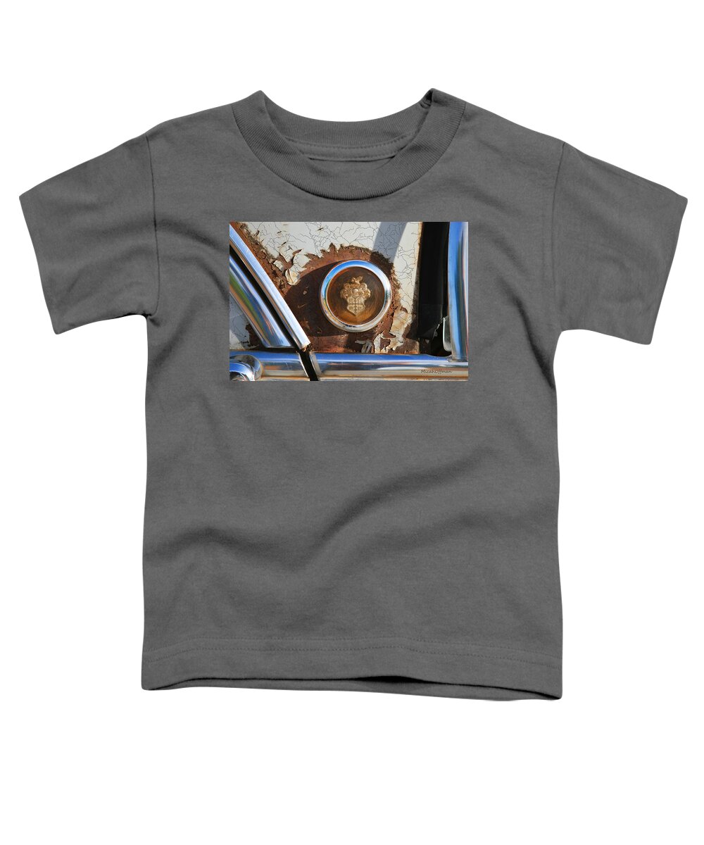 Corrosion Toddler T-Shirt featuring the photograph Relic in the rust by Micah Offman