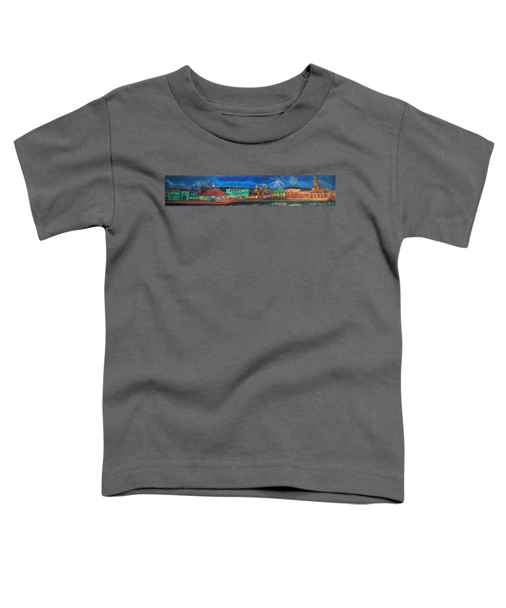 Asbury Art Toddler T-Shirt featuring the painting Remember When by Patricia Arroyo