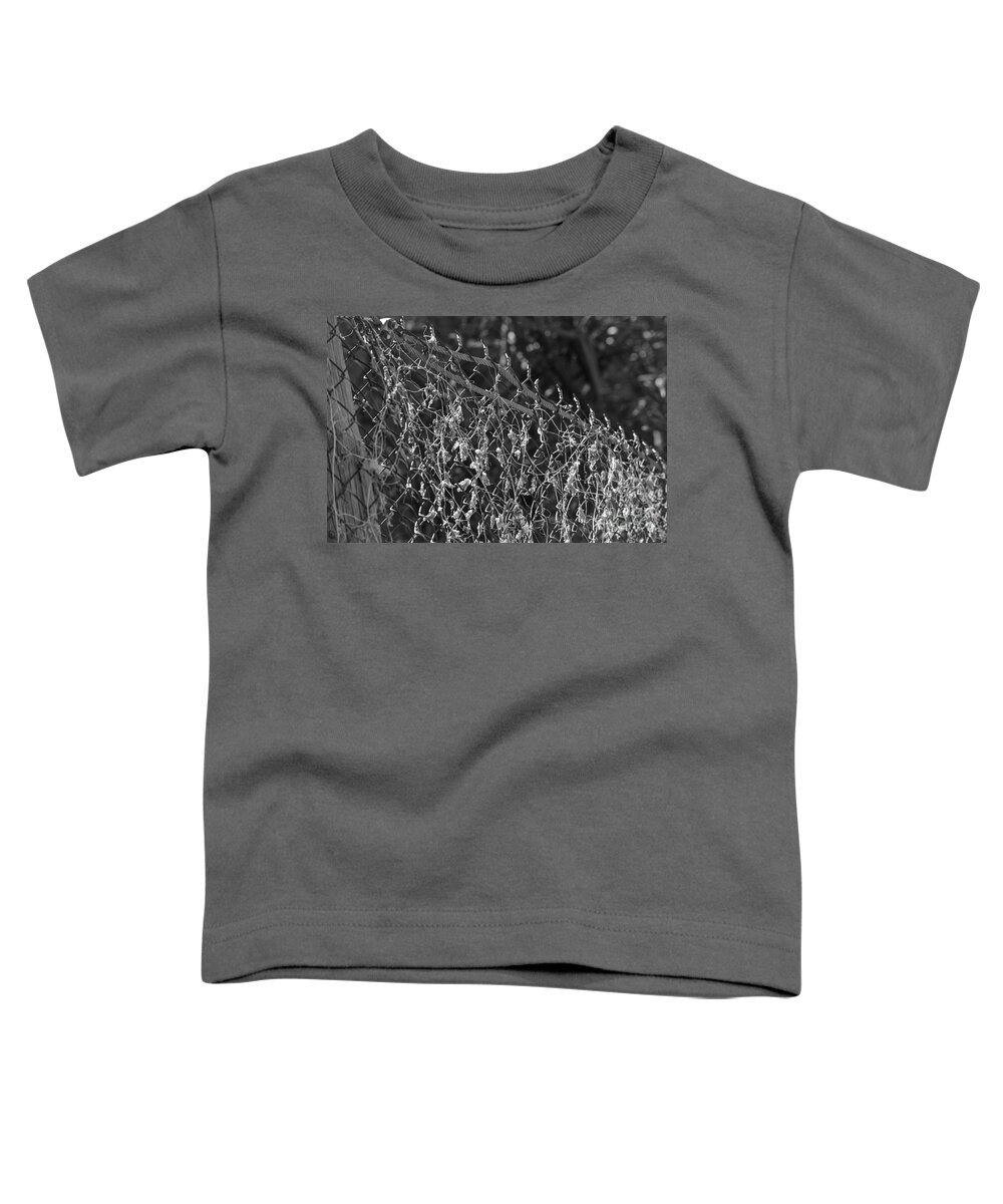 Black And White Photography Toddler T-Shirt featuring the photograph Remnants of Beauty by Leah McPhail