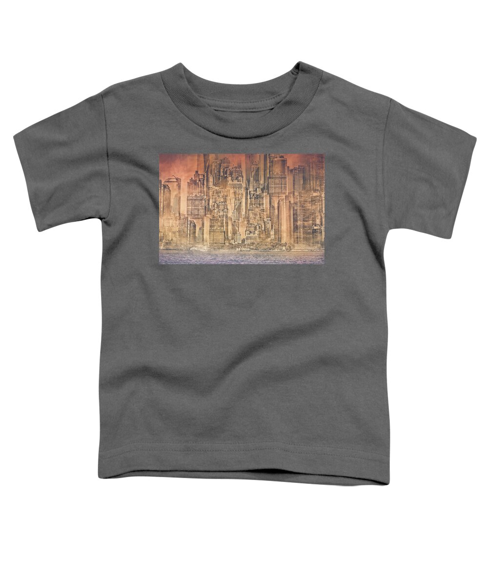 New York Toddler T-Shirt featuring the photograph Repetitive Reality by Elvira Pinkhas