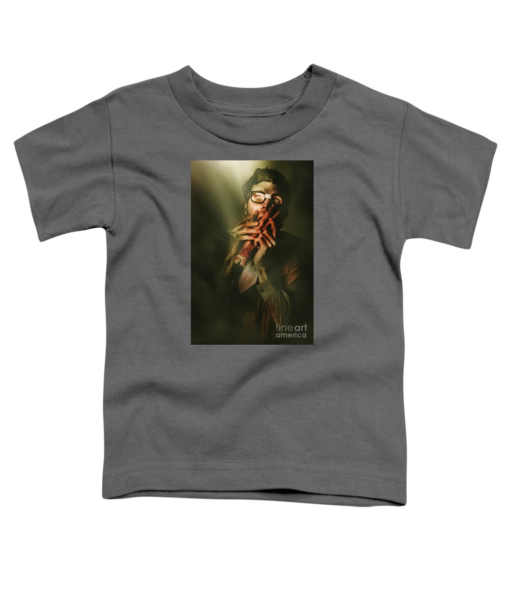 Horror Toddler T-Shirt featuring the photograph Revenge of the nerd by Jorgo Photography