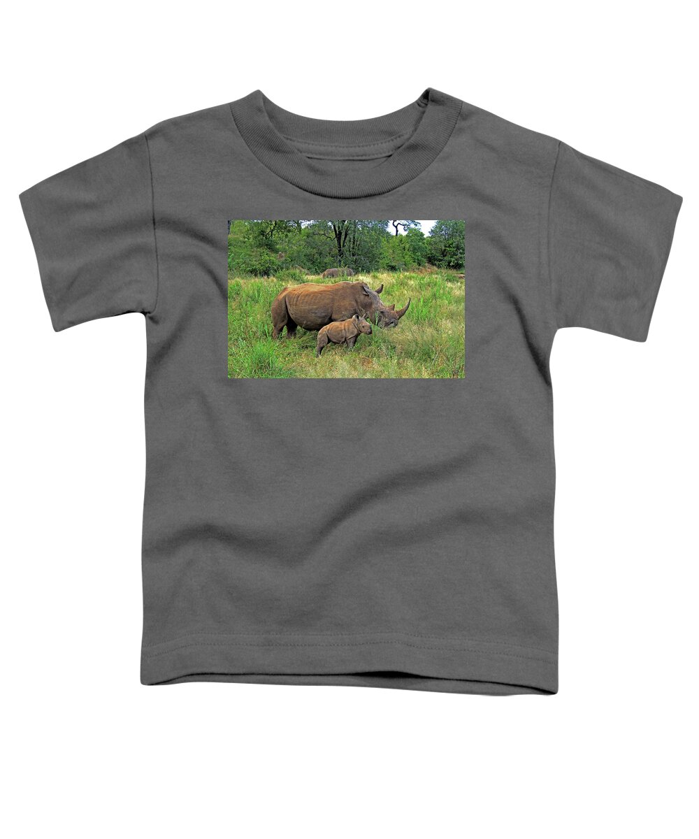 Rhinoceros Toddler T-Shirt featuring the photograph Rhinoceros by Richard Krebs