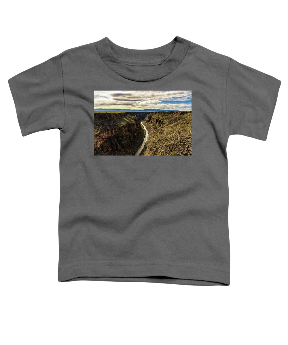 Canyon Toddler T-Shirt featuring the photograph Rio Grande Gorge by Robert FERD Frank