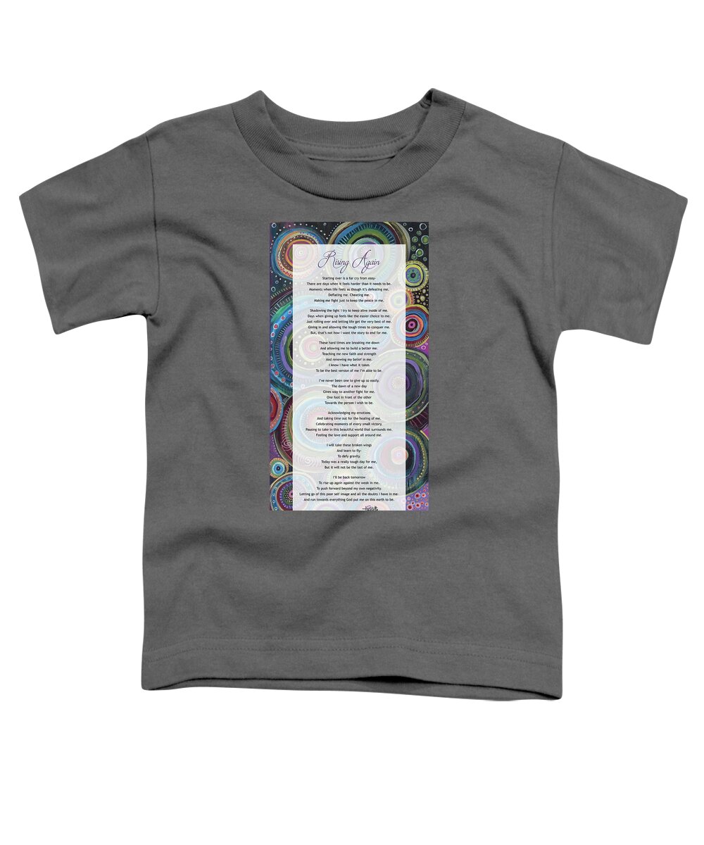 Rising Again Toddler T-Shirt featuring the digital art Rising Again by Tanielle Childers