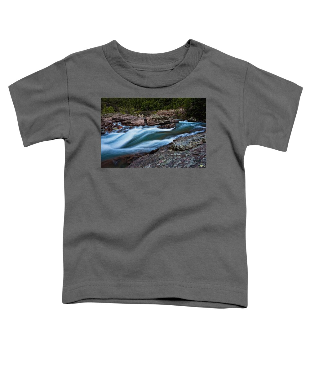Nature Toddler T-Shirt featuring the photograph River Rocks by John K Sampson