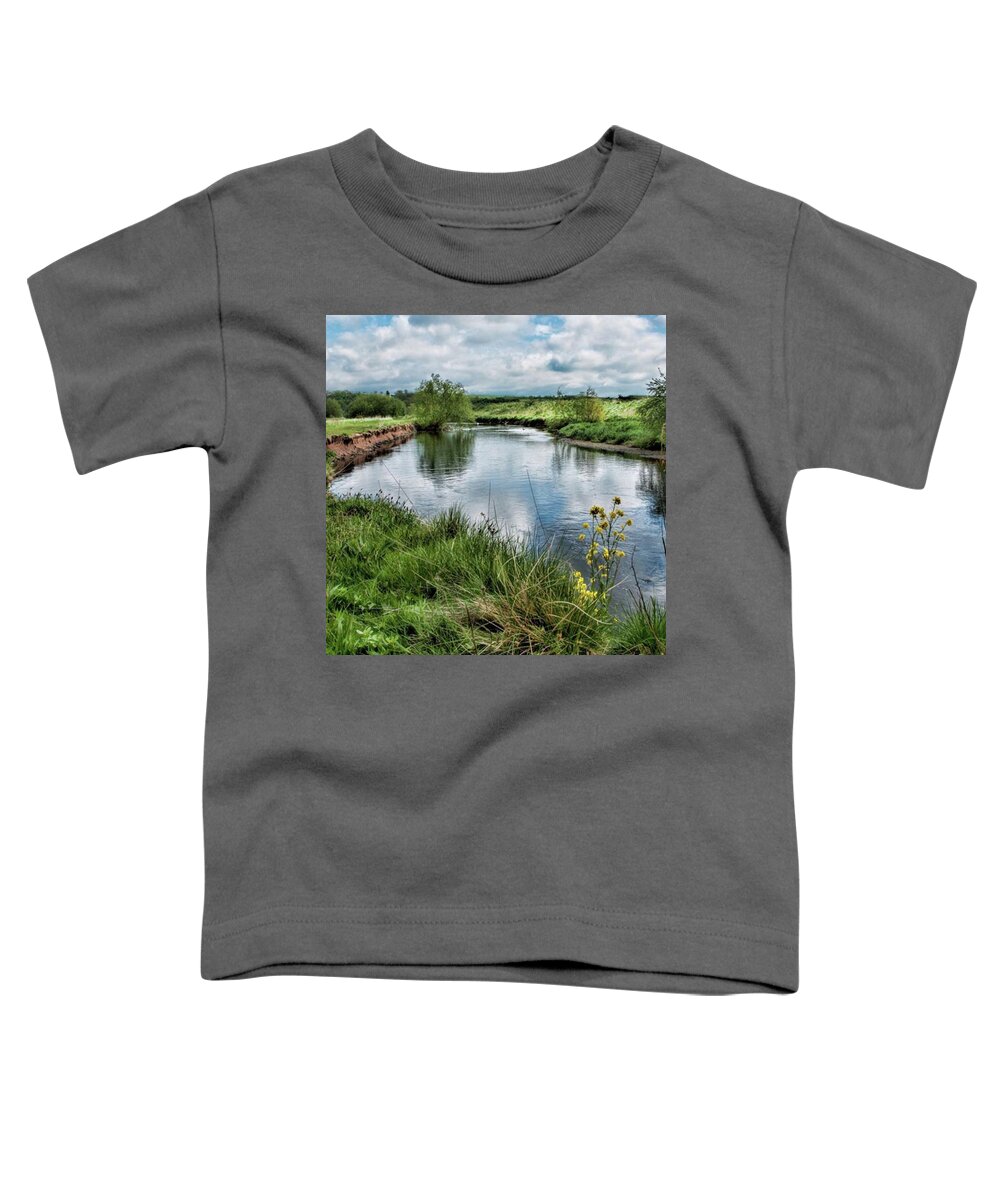 Nature_perfection Toddler T-Shirt featuring the photograph River Tame, Rspb Middleton, North by John Edwards