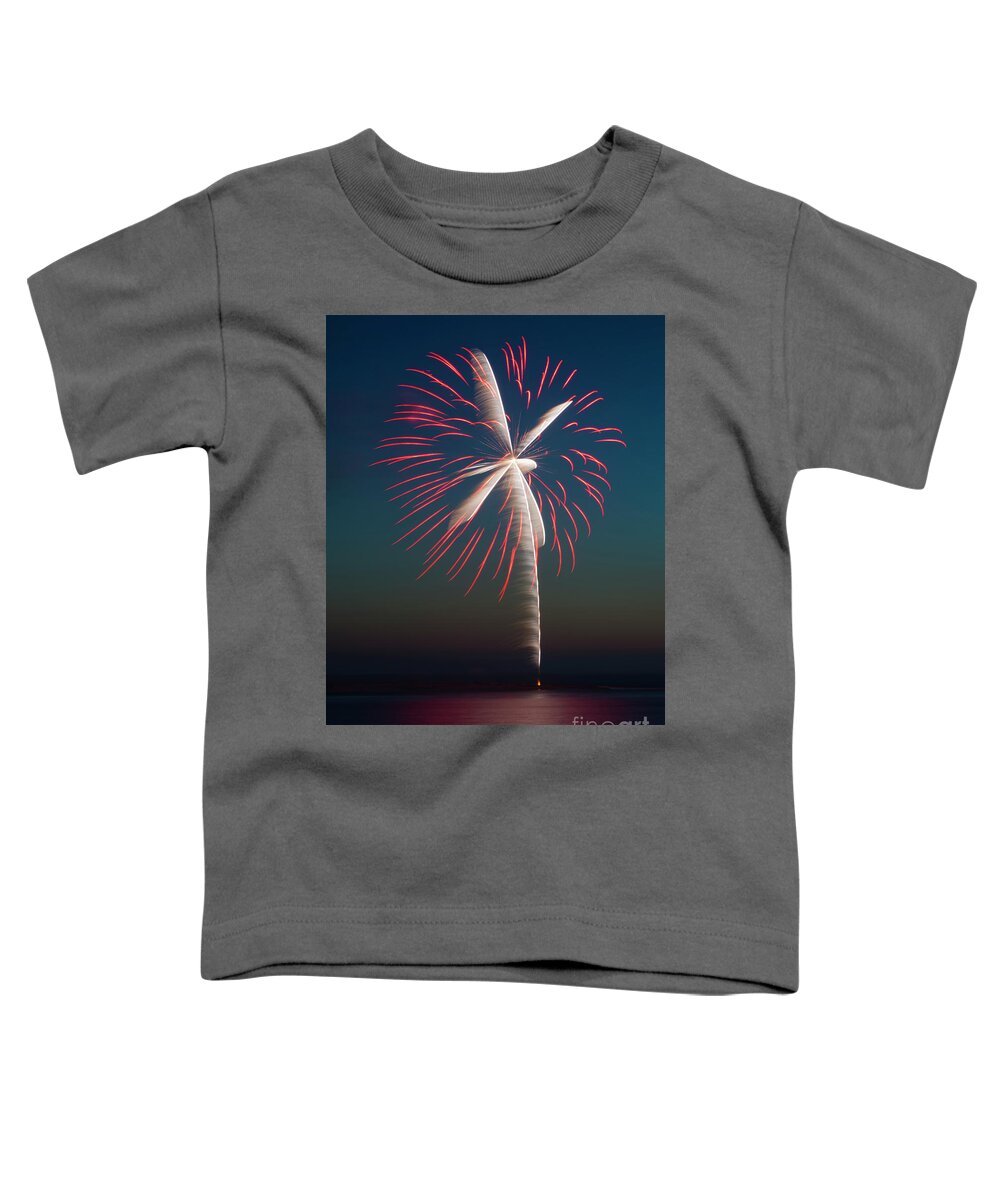 Fireworks Toddler T-Shirt featuring the Rocket's Red Glare by Michael Dawson