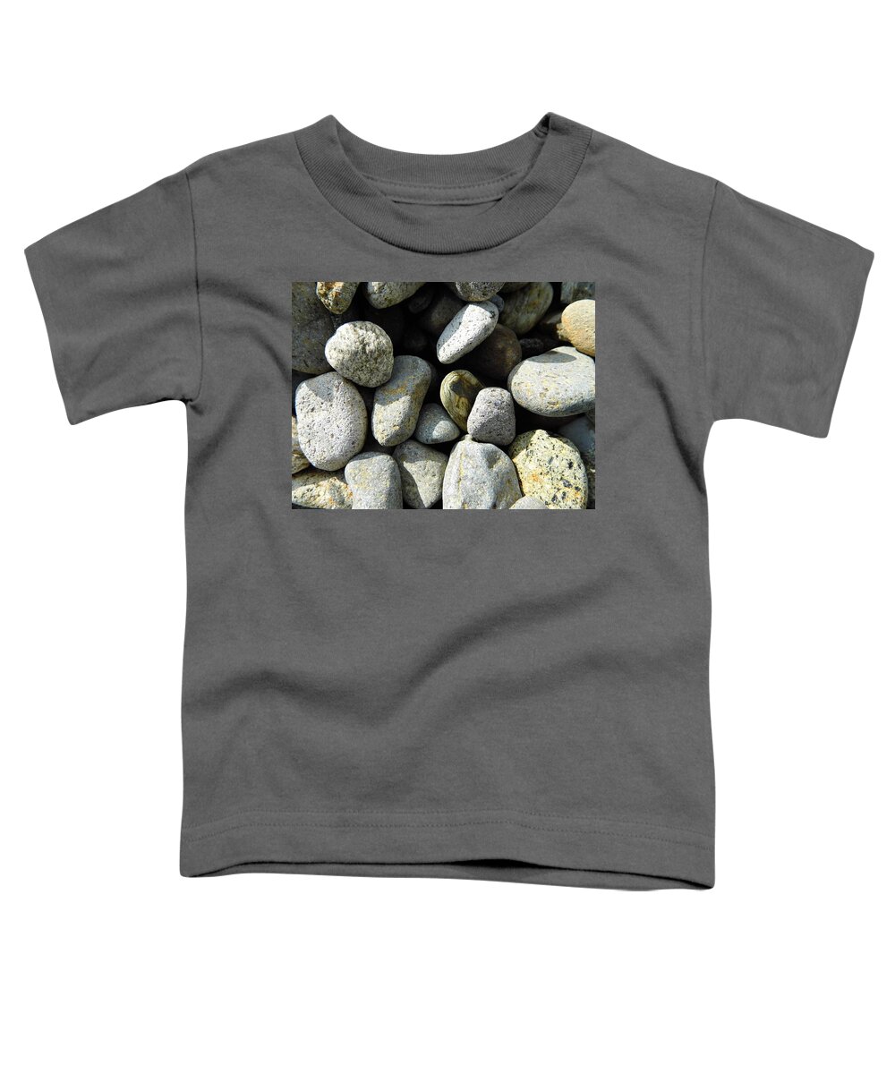 Rock Toddler T-Shirt featuring the digital art Rocks by Palzattila