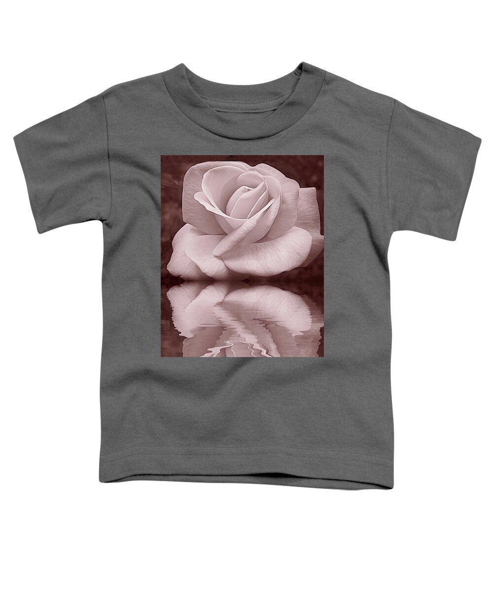 Rose Toddler T-Shirt featuring the photograph Romantic Reflection by Doris Aguirre